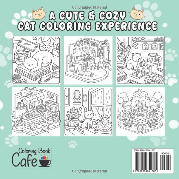 Comfy Cat Life: Cute Coloring Book for Adults and Teens