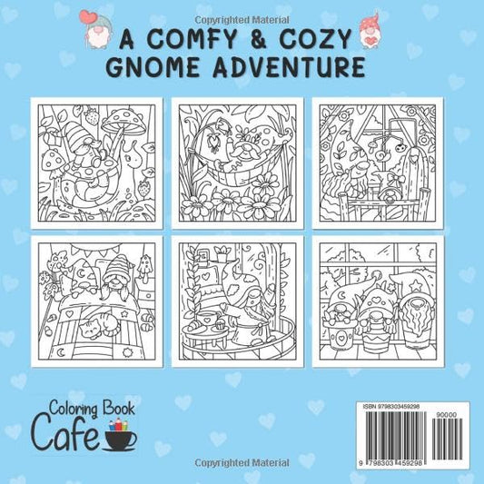 Comfy Gnomes: Cute & Comfy Coloring Book for Adults and Teens
