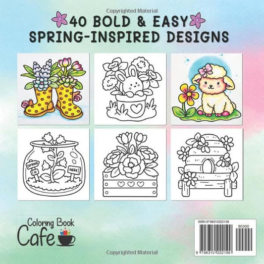 Cozy Spring: Cute Coloring Book for Adults & Teens