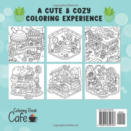 Comfy Corners: Cute and Comfy Coloring Book for Adult and Teens