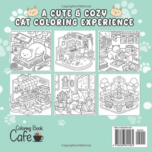 Comfy Cat Life: Cute Coloring Book for Adults and Teens